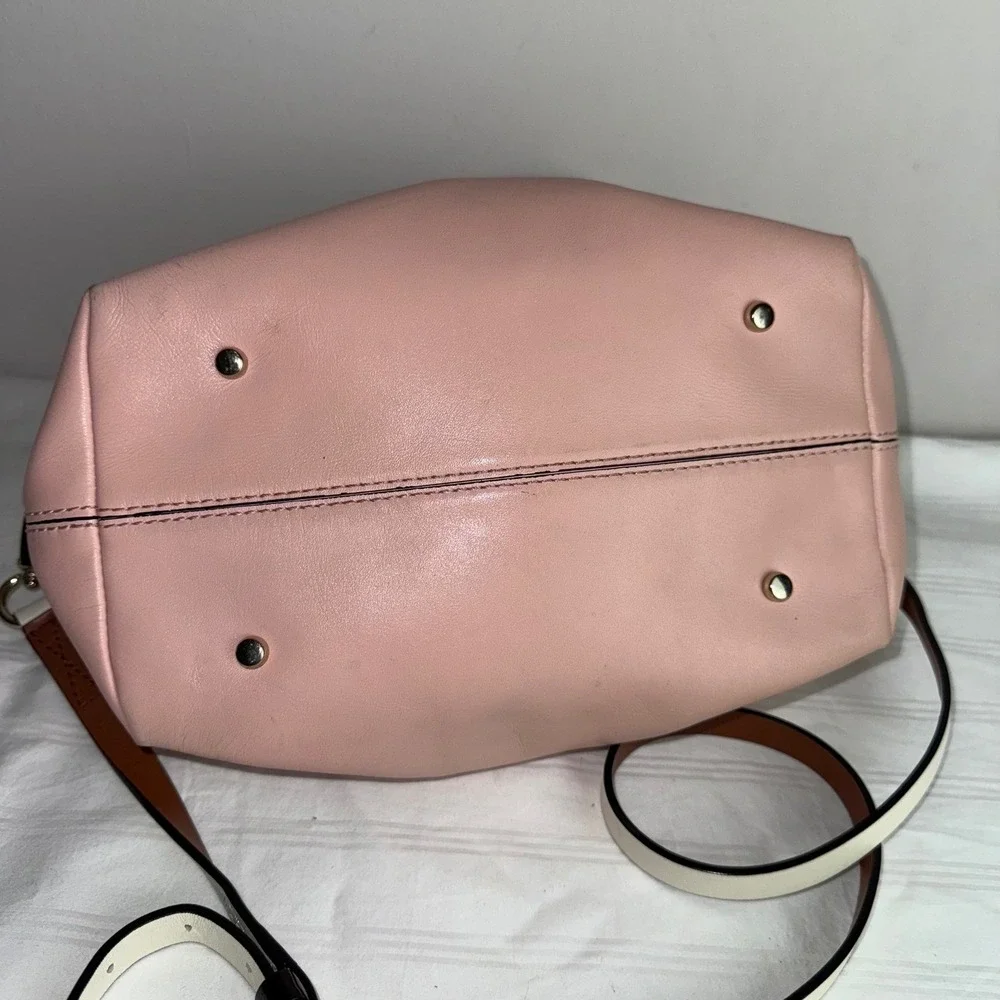 Kate Spade New York Pink Leather Dome Satchel Shoulder Bag & Wallet Set Dust Bag